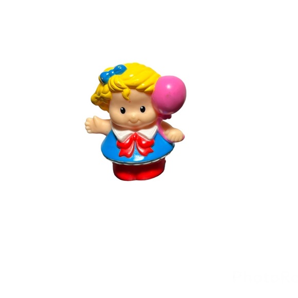 Fisher-Price Little People Pink Balloon Sarah Lynn Girl Figure - Picture 1 of 8